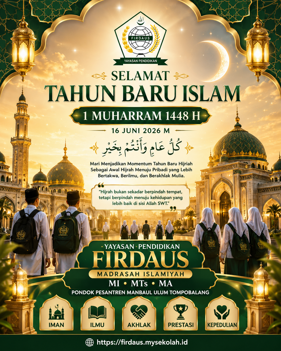Yayasan Pendidikan Firdaus Tompobalang Peringati Tahun Baru Islam 1 Muharram 1448 H